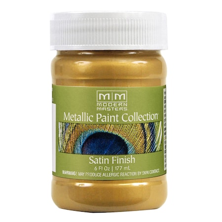 Modern Masters Metallic Paint, WaterBase, Rich Gold, 6 oz ME701